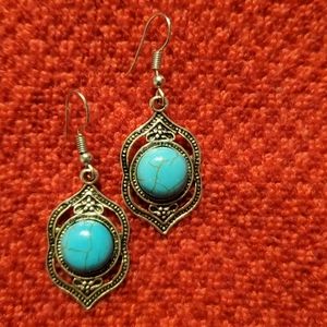 Silver and Torquoise Earrings